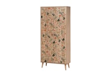 Bertoaria Garderob 80x190 cm Brun - Hanah Home & garderobssystem