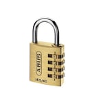 ABUS Combination Lock 165/20 - Individually Adjustable 3-Digit Code - for Bags and suitcases - Brass Body with Steel Shackle