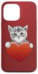 iPhone 13 Pro Max Valentine’s Day Kitten Art | Cute and Romantic Design Case