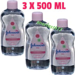 Johnsons Baby Oil pure & Gentle Daily Care , ideal for baby massage , 3 X 500 ML