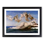 Alexandre Cabanel The Birth of Venus Classic Painting Framed Wall Art Print, Ready to Hang Picture for Living Room Bedroom Home Office Décor, Black A2 (64 x 46 cm)