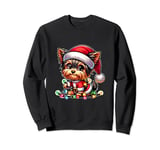 Merry Christmas Xmas Yorkshire Terrier Santa Dog Sweatshirt