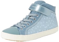 Geox Girl's J Kalispera Sneaker, Sage, One Size