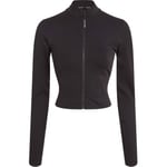 Calvin Klein Sport Seamless Zip Up Jacket Svart polyamid X-Large Dam