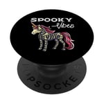 Costume d'Halloween squelette licorne Boo PopSockets PopGrip Interchangeable