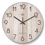 zvcv Horloge Murale décorative de Salon de Cuisine, Horloge de Bordure Peinte en métal Silencieux sans coutil, Horloge de 40 cm (16 Pouces) respectueuse de l'environnement (Couleur: C)