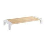 White Birch Monitor Riser 100mm High Stand