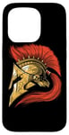 Coque pour iPhone 15 Pro Casque Spartiate Guerrier Mythologie Grecque Empire Romain