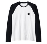 Bullet hole in the heart area.Bullet hole in pocket area Raglan Baseball Tee