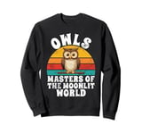 Owls Masters of the Moonlit World Owl Sweatshirt