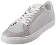 PANTOFOLA D’ORO 1886 Homme Top Spin Chaussure de Gymnastique, Gris et Blanc, 44 EU