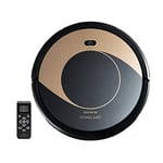 Taurus Homeland Vacuum Cleaner Robot Mop and Irrigation Elegant Technology Sensor Navigation 1800Pa 6 Modes Programmable Remote Control Black Gold