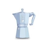 Cafetière Moka BIALETTI Exclusive 6 tasses - Azure - Compatible induction