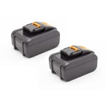 Vhbw - 2x Batteries remplacement pour Worx WA3527, WA3539 pour outil électrique (4000 mAh, Li-ion, 16 v)