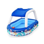 "Bestway Piscine Gonflable Enfant Bateau avec Volant Toit Détachable 213x155x