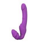 Rechargeable Silicone Strapless Vibrating Dildo Sex Toy For Women