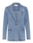 Cream Crsabbie Denim Blazer Blå