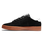 DC Shoes Striker-Chaussures en Cuir pour Homme Basket, Noir et Blanc-Black White Gum, 37.5 EU