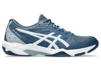 Asics Homme Gel-Rocket 11 Sneaker, Blanc Indigo Vintage, 45 EU