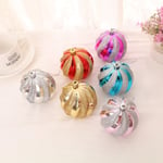 12pcs/box 6cm Glitter Christmas Balls Baubles Xmas Tree Ornament Silver