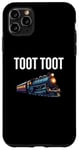 Coque pour iPhone 11 Pro Max Œuvre d'art amusante en train de Noël Toot Tut Toot