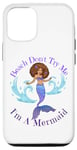 Coque pour iPhone 12/12 Pro Beach Don't Try Me I'm A Mermaid Funny Black Sirmaids Women