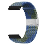 Flettet elastisk armbånd Garmin VivoActive 4 - blågrønn