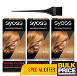 Syoss Teinture Pour Cheveux Performance Professionnelle 8-7 Blond Miel 3-Pack