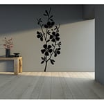 Tatoutex Stickers Branche et Fleurs - Gris Clair, L 60cm x H 170cm