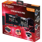 Subsonic Raiden - Pack accessoires de streaming gamers et youtubers, boitier de capture vidéo Full HD, micro, caméra HD