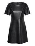 Onlanna Faux Leather Ss Dress Otw Black ONLY