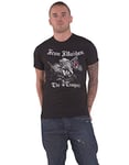 Rock Off officially licensed products Iron Maiden T Shirt Sketched Trooper Eddie Band Logo Nouveau Officiel Homme Noir Size XL