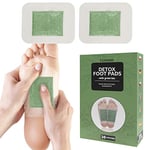 Tanness 20 Pack Green Tea Foot Pads | Detox Foot Patches | Deep Cleansing Pads with Adhesive Films for Removing Body Toxins, Migraine Relief, Foot Care, and Sleep Aid (Green Tea)