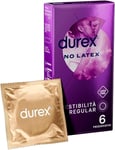 Préservatifs Durex sans latex paquet de 6 Transparent