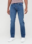 Levi's 502&trade; Tapered Fit Jeans - Panda - Blue, Mid Blue, Size 32, Inside Leg S=30 Inch, Men