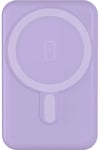 POWERBANK MAGSAFE 5000MAH USB A+C 10W Violet