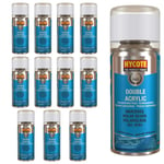 Hycote Colour Spray Paint Aerosol  Mercedes Polar Silver 150ml Fast Dry x12