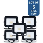 Barcelona Led - 5er-Pack LED-Strahler für den Außenbereich 10W - 95lm/W - IP65