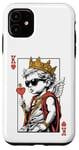 Coque pour iPhone 11 Cupid Valentine King Of Hearts Card Poker Player