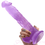 Purple Dildo Big Sex Toy Huge Realistic 10 Inch Large Giant Penis Adult XL