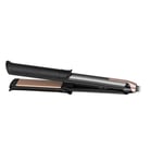 Remington ONE Straight & Curl Styler - Hair Straightener & Curling Wand in One Easy Styling Tool, FlexiCovers switch between straight/curl mode, Heats up in 20seconds, 5 settings 150-230°C, S6077