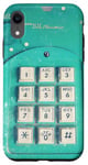 Coque pour iPhone XR Téléphone rétro années 80/90 Turquoise Old School Nostalgie