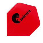 Unicorn Ailettes de fléchettes Super Maestro | Logo Fond Rouge | Forme de Grande Aile | Polyester Pet Rigide Ultra Durable 125 microns