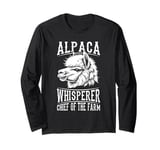 Alpaca Alpaka Llama - Farmer Animal Chief Of The Farm Long Sleeve T-Shirt