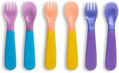 Munchkin Colour Change Toddler Forks and Spoons, Pack of 6