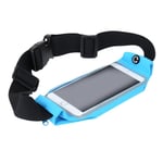 Waterproof Running Gym Jogging Waist Belt Blue For Motorola Nexus 6/ LG Nexus 5