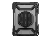 Uag Plasma Series - Baksidedeksel For Nettbrett - Robust - Med Stativ Og Håndstropp - Is, Svart - For Apple 10.2-Inch Ipad (7. Generasjon, 8. Generasjon, 9. Generasjon)