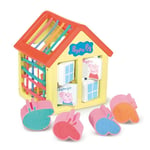 Tomy Peppa's Activity House Wooden Play Toy Shape Sorter Peppa & George 12m+ New