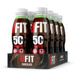 UFIT High 50g Protein Shake - Chocolate Flavour - No Added Sugar - Low in Fat - Ready to Drink -Pack of 8 x 500 ml (Packaging May Vary)