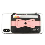 4Smarts Dressup Phone Holder m. Strap & Card Holder - Floral Pink